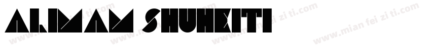 alimam shuheiti字体转换